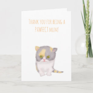 Niedlich Katie kitten Muttertagskarte von der Katz Karte
