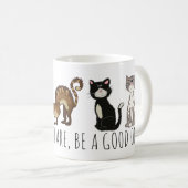 Niedlich Katzen Cartoon Personalisiert Kaffeetasse (VorderseiteRechts)