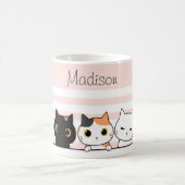 Niedlich Katzen Personalisiert Kaffeetasse (Mittel)