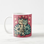 Niedlich Katzen Valentine Kaffeetasse (Links)