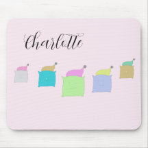 Niedlich Katzenkatze Illustration Mit Monogramm