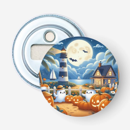 Niedlich, kautisches/kstenförmiges Halloween-Geist Flaschenöffner (Vorderseite)