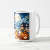 Niedlich, kautisches/kstenförmiges Halloween-Geist Kaffeetasse (VorderseiteRechts)
