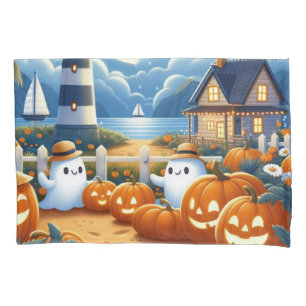 Niedlich, kautisches/kstenförmiges Halloween-Geist Kissenbezug