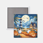 Niedlich, kautisches/kstenförmiges Halloween-Geist Magnet (Vorderseite/Rückseite)