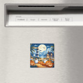 Niedlich, kautisches/kstenförmiges Halloween-Geist Magnet (In Situ (Geschirrspüler))