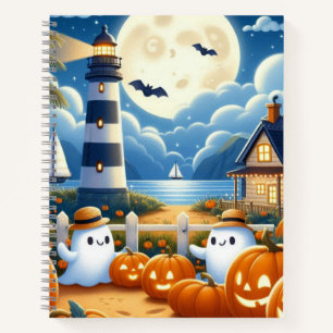 Niedlich, kautisches/kstenförmiges Halloween-Geist Notizblock