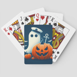 Niedlich, kautisches/kstenförmiges Halloween-Geist Spielkarten