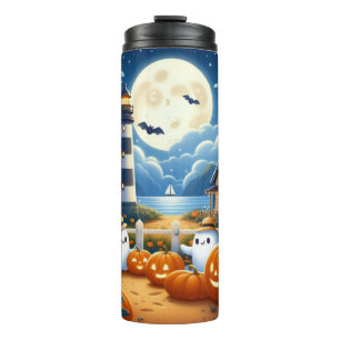 Niedlich, kautisches/kstenförmiges Halloween-Geist Thermosbecher