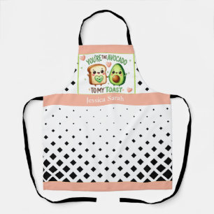 Niedlich Kawaii Alvacado und Toast Schürze