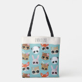 Niedlich Kawaii Animals Sonnenbrille Blau Personal Tasche (Rückseite)