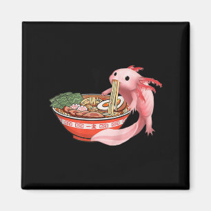 Niedlich Kawaii Anime Axolotl Japanisch Ramen Nood Magnet