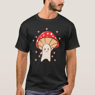 Niedlich Kawaii Anime - Niedliches Pilz - Ästhetik T-Shirt