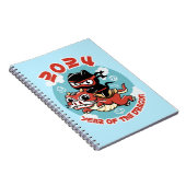 Niedlich Kawaii Art | Jahr 2024 des Drachen Notizblock (Rechte Seite)