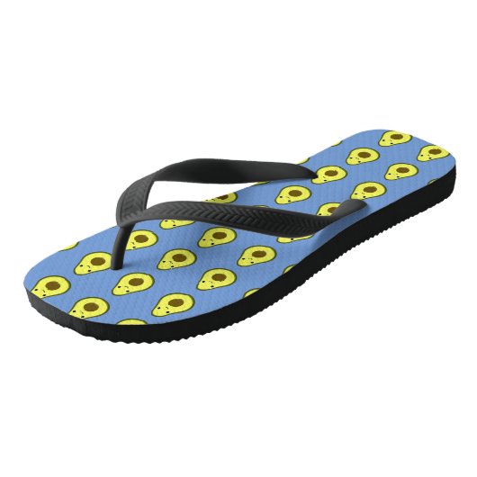 Niedlich Kawaii Avocado Badesandalen (Schrägansicht)