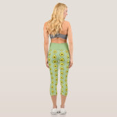 Niedlich Kawaii Avocado Capri Leggings (Rückseite)