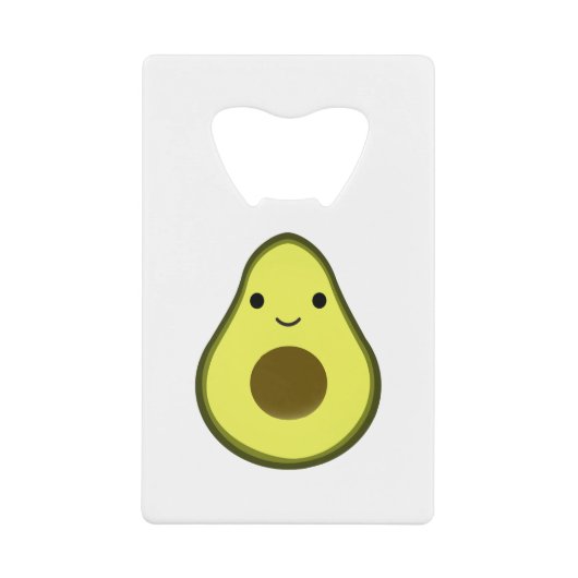 Niedlich Kawaii Avocado Geldbeutel Flaschenöffner (Vorderseite)