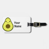 Niedlich Kawaii Avocado Gepäckanhänger (Vorderseite horizontal)