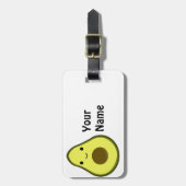 Niedlich Kawaii Avocado Gepäckanhänger (Vorderseite vertikal)