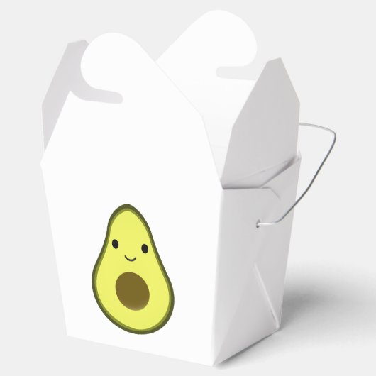 Niedlich Kawaii Avocado Geschenkschachtel (Geöffnet)