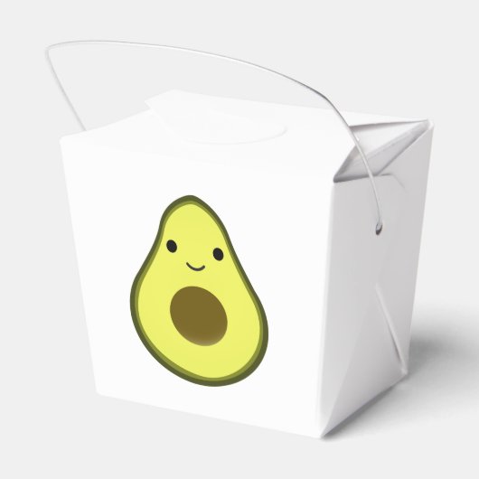 Niedlich Kawaii Avocado Geschenkschachtel (Rückseite)