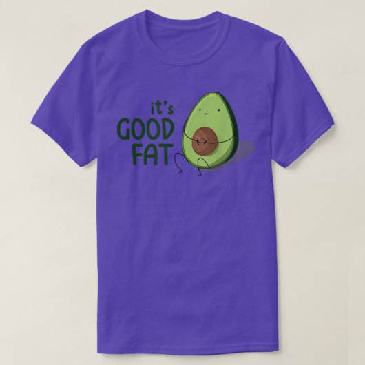 Niedlich Kawaii Avocado Gutes Fett T-Shirt (Design vorne)