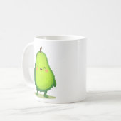 Niedlich Kawaii Avocado Kaffeetasse (Vorderseite Links)