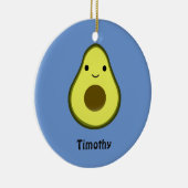 Niedlich Kawaii Avocado Keramik Ornament (Rechts)