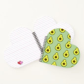 Niedlich Kawaii Avocado Notizblock (Innenseite)