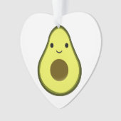 Niedlich Kawaii Avocado Ornament (Vorderseite)