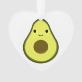Niedlich Kawaii Avocado Ornament (Vorderseite)