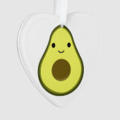 Niedlich Kawaii Avocado Ornament (Vorderseite)