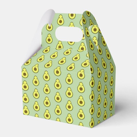 Niedlich Kawaii Avocado Pattern Geschenkschachtel (Rückseite)