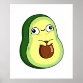 Niedlich Kawaii Avocado Poster (Vorne)