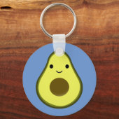 Niedlich Kawaii Avocado Schlüsselanhänger (Vorderseite)