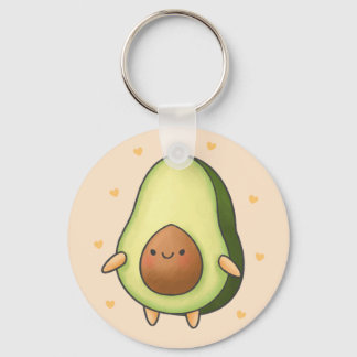 Niedlich Kawaii Avocado Schlüsselanhänger