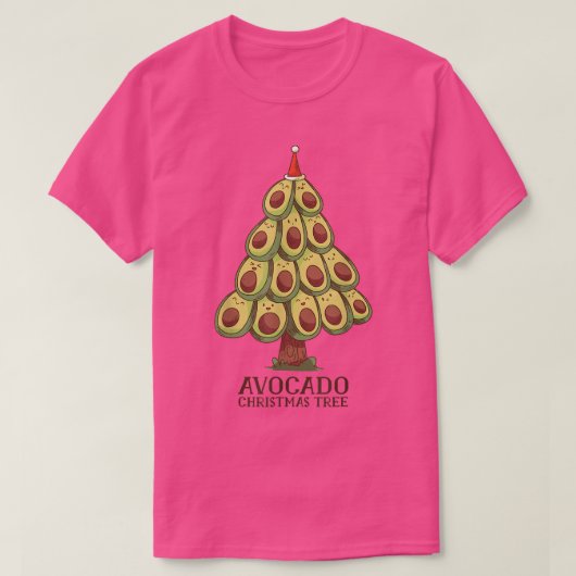 Niedlich Kawaii Avocado Tree Christmas Tree Avocad T-Shirt (Design vorne)