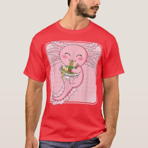Niedlich Kawaii Axolotl Ramen Noodles Japanisches  T-Shirt