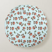 Niedlich Kawaii Baby Mushroom Pattern Rundes Kissen (Vorderseite)