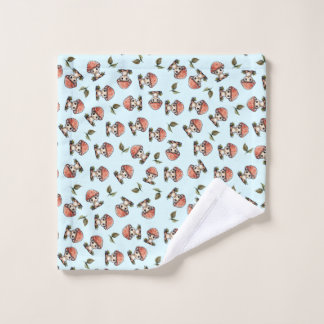 Niedlich Kawaii Baby Mushroom Pattern Waschlappen