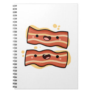 Niedlich Kawaii Bacon Strips Notizblock