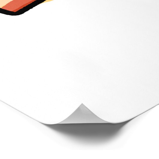 Niedlich Kawaii Bacon Strips Poster (Ecke)