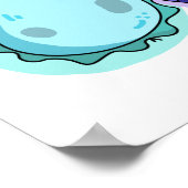 Niedlich Kawaii Bacteria Poster (Ecke)