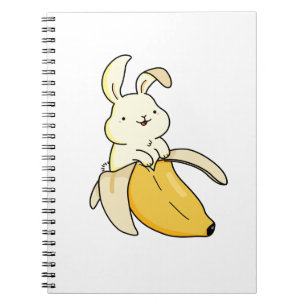 Niedlich Kawaii Banana Bunny Notizblock