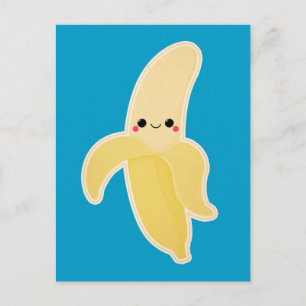 Niedlich Kawaii Banana Postkarte