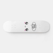Niedlich Kawaii bereit zum Rollen!" - Mädchenkarte Skateboard (Horizontal)
