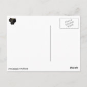 Niedlich Kawaii Black Sushi Cat Postkarte (Rückseite)