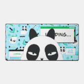 Niedlich Kawaii Blue Panda Bear Schreibtischunterlage (Vorderseite)