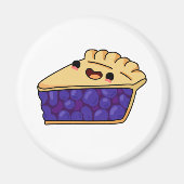Niedlich Kawaii Blueberry Pie Magnet (Vorne)