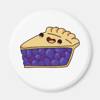 Niedlich Kawaii Blueberry Pie Magnet